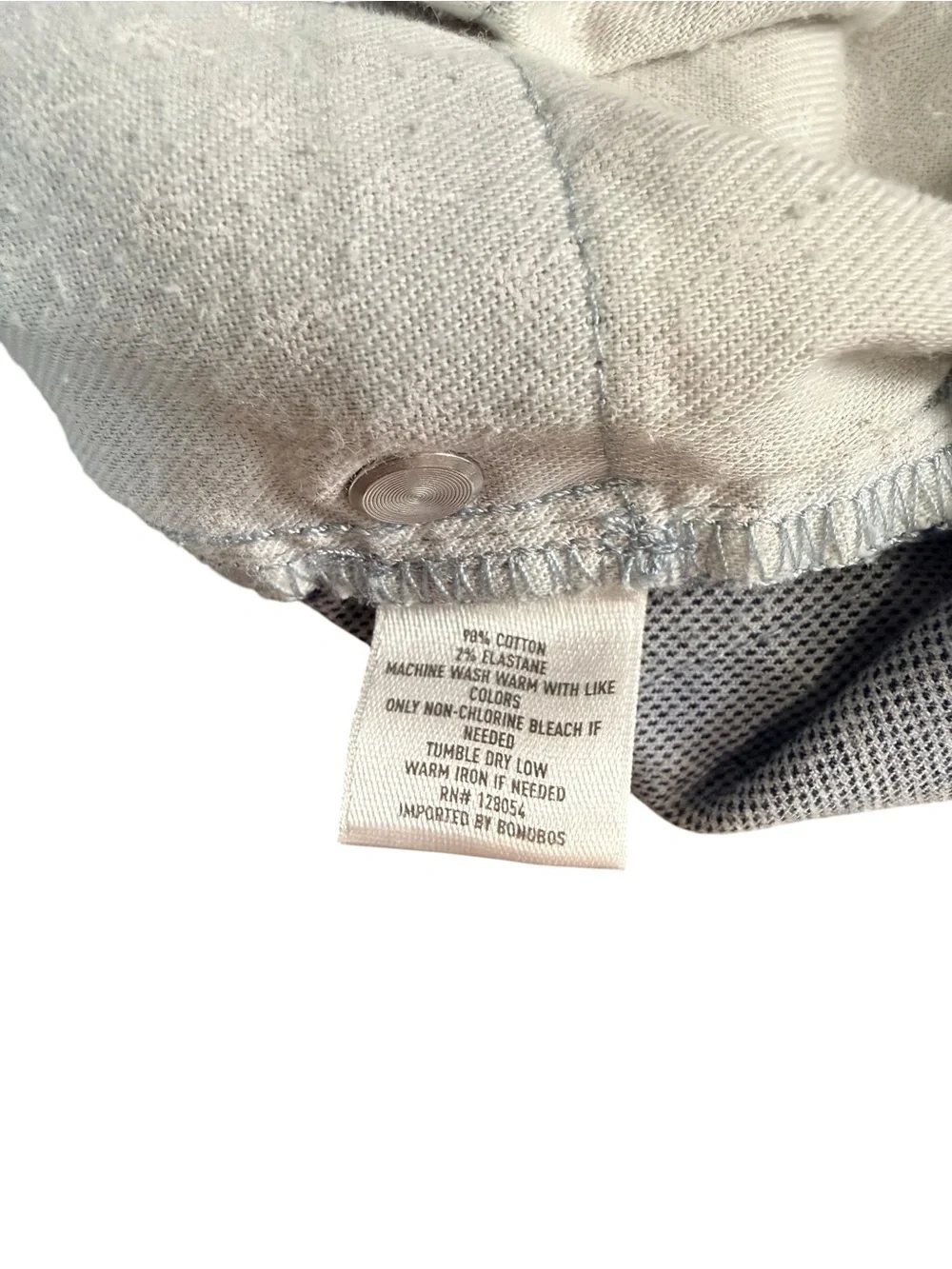 Bonobos 30x32 Gray Stretch 5-Pocket Slim Straight Pants Men’s Casual